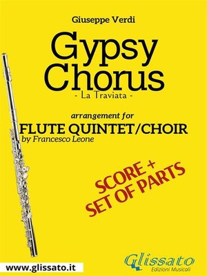 cover image of Gypsy Chorus--Flute quintet/choir score & parts